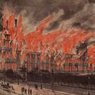 The burning of the Tuileries Palace